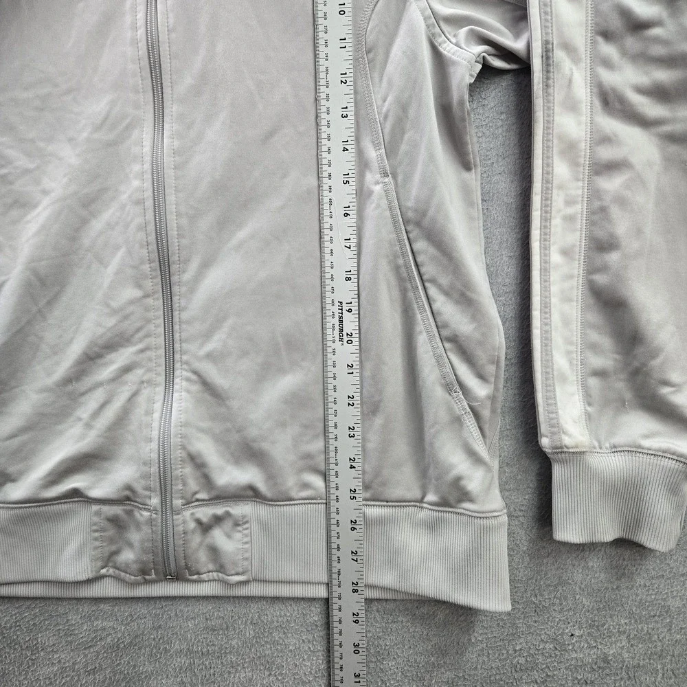 VINTAGE‎ Adidas Men Jacket M Gray Logo Embroidery Track Classic Stripe Y2K